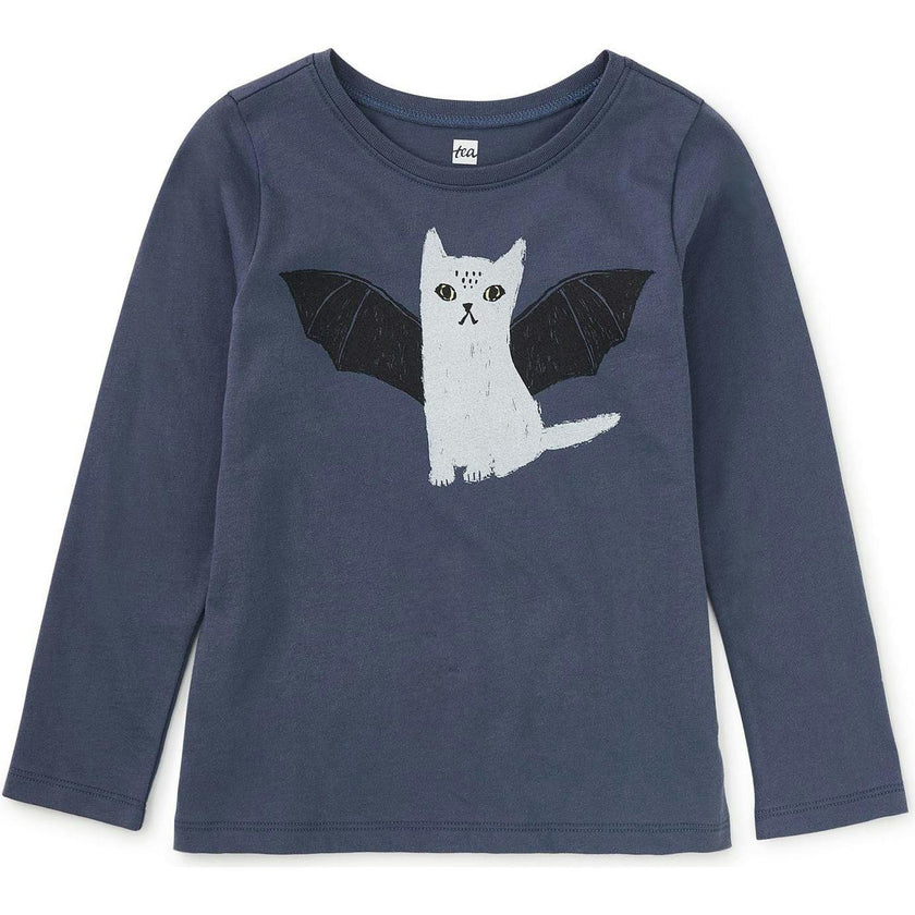 Bat Graphic Tee, Blue