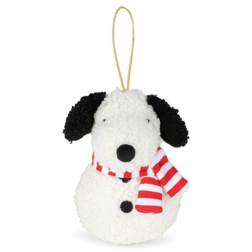 Plush PEANUTS SNOOPY ECO Tiny Teddy Cream Snowman 4"