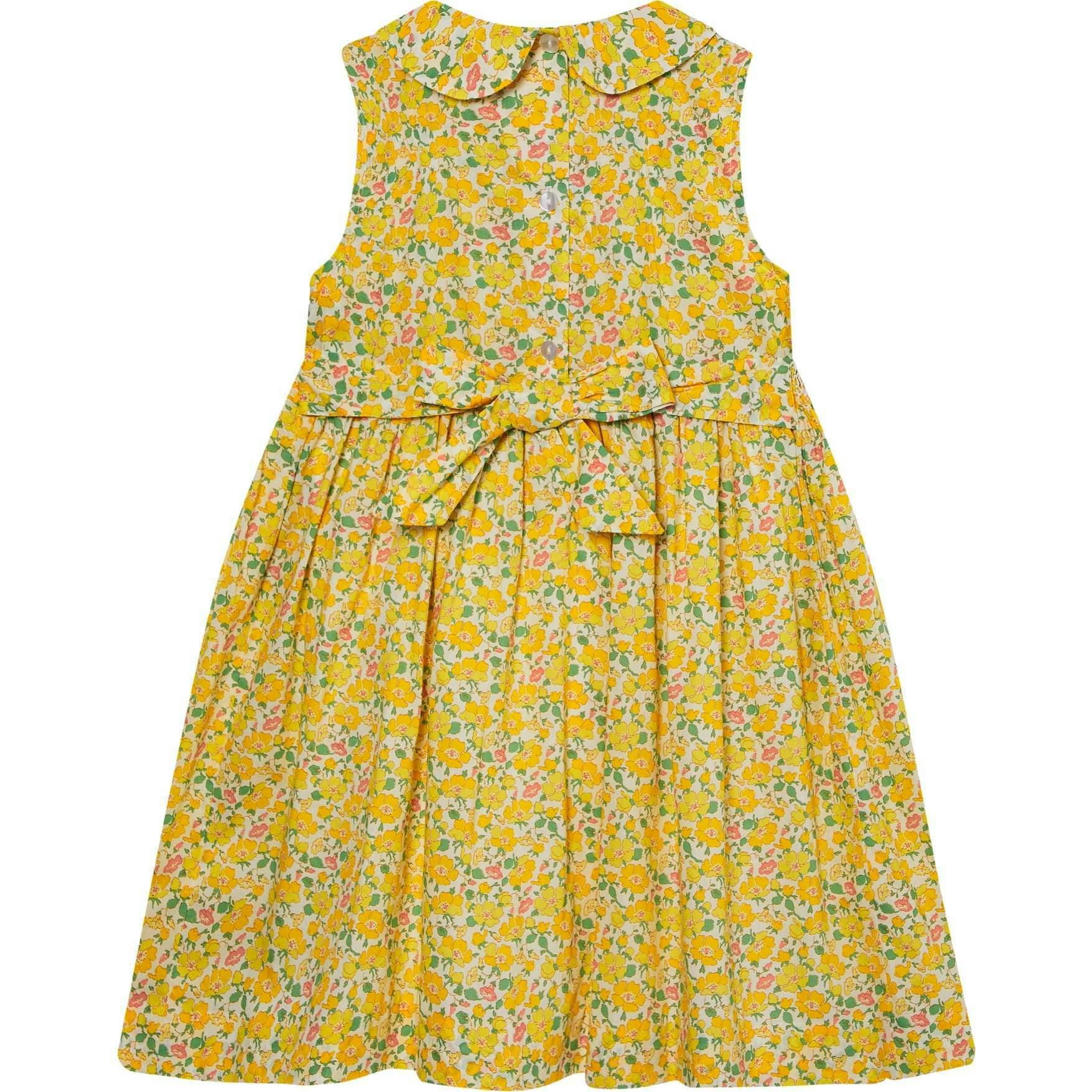 Made With Liberty Fabric Smocked Girls Dress Marina