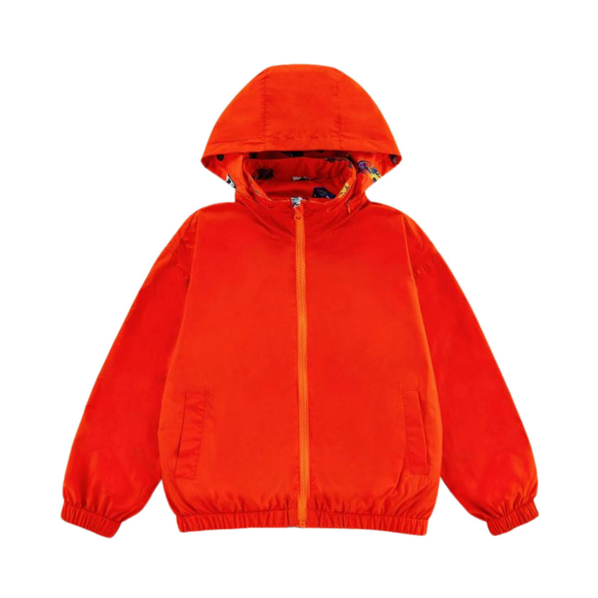 Max Reversible Rain Jacket Windbreaker, Hot Rod