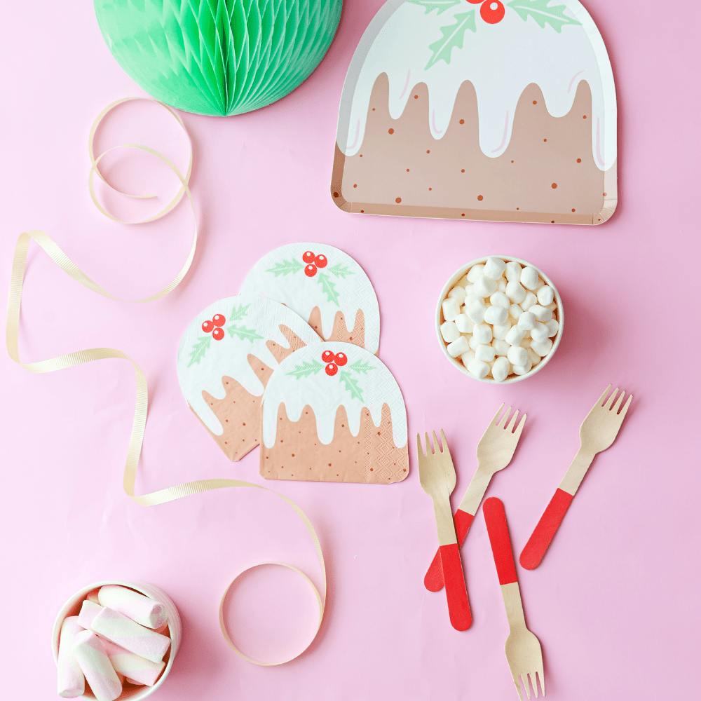 Baking Spirits Bright Figgy Pudding Petite Napkins