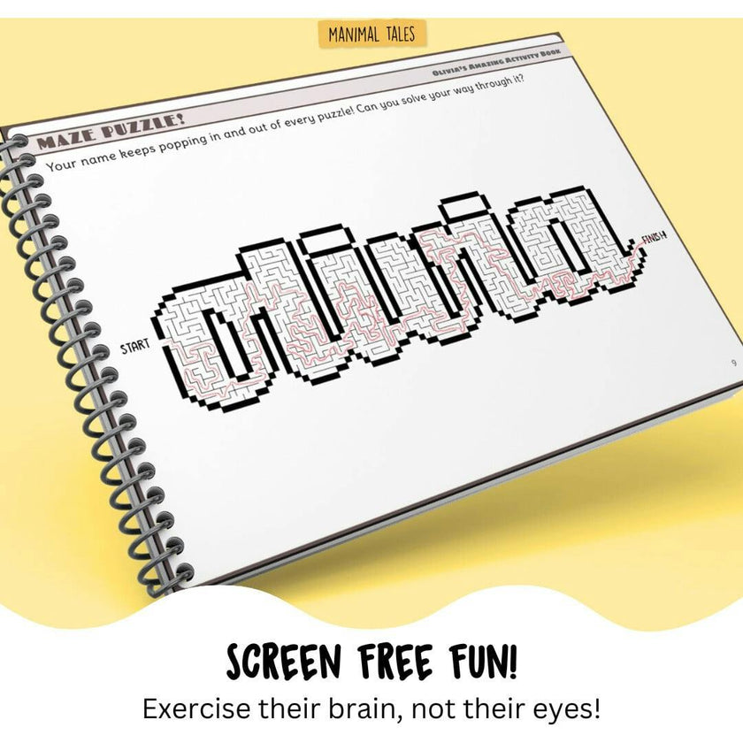 My Amazingly Awesome Activity Book  (Just for Me!) - Personalized Activity Book