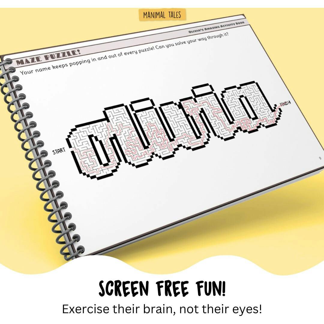 My Amazingly Awesome Activity Book  (Just for Me!) - Personalized Activity Book