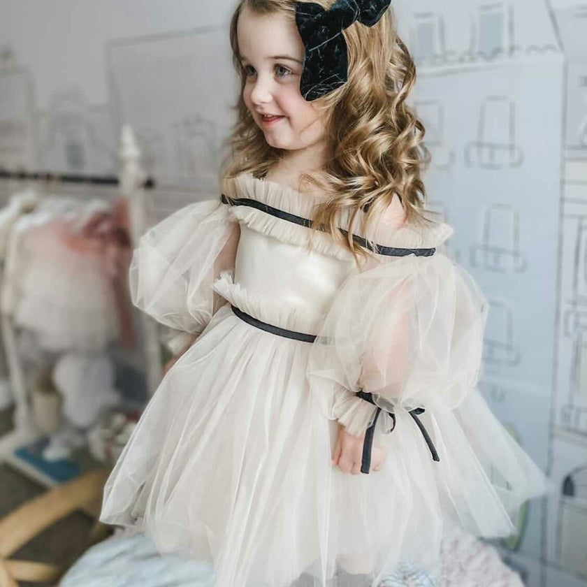 Coco-Caramel Tulle Dress