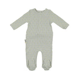 Ribbed Pineapple Footie and Beanie Set