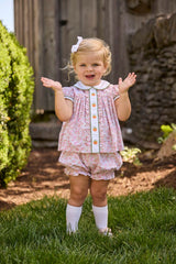 Ruffled Sally Bloomer Set - Pumpkins