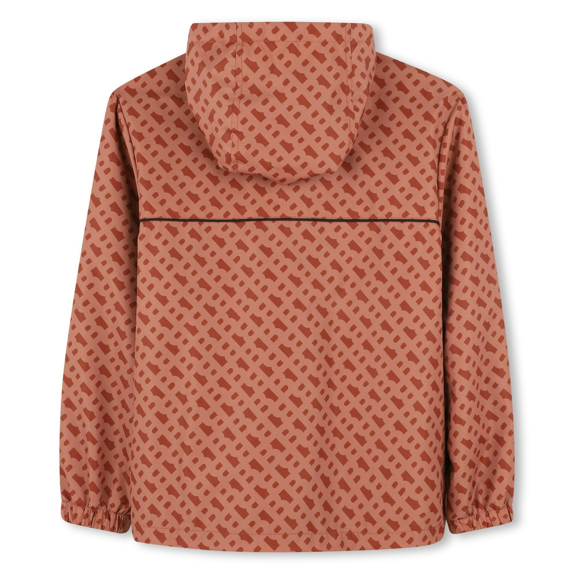 Chocolate Brown Hooded Windbreaker