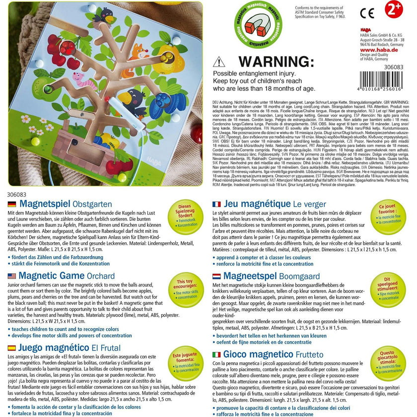 Orchard Maze Magnetic Sorting Game