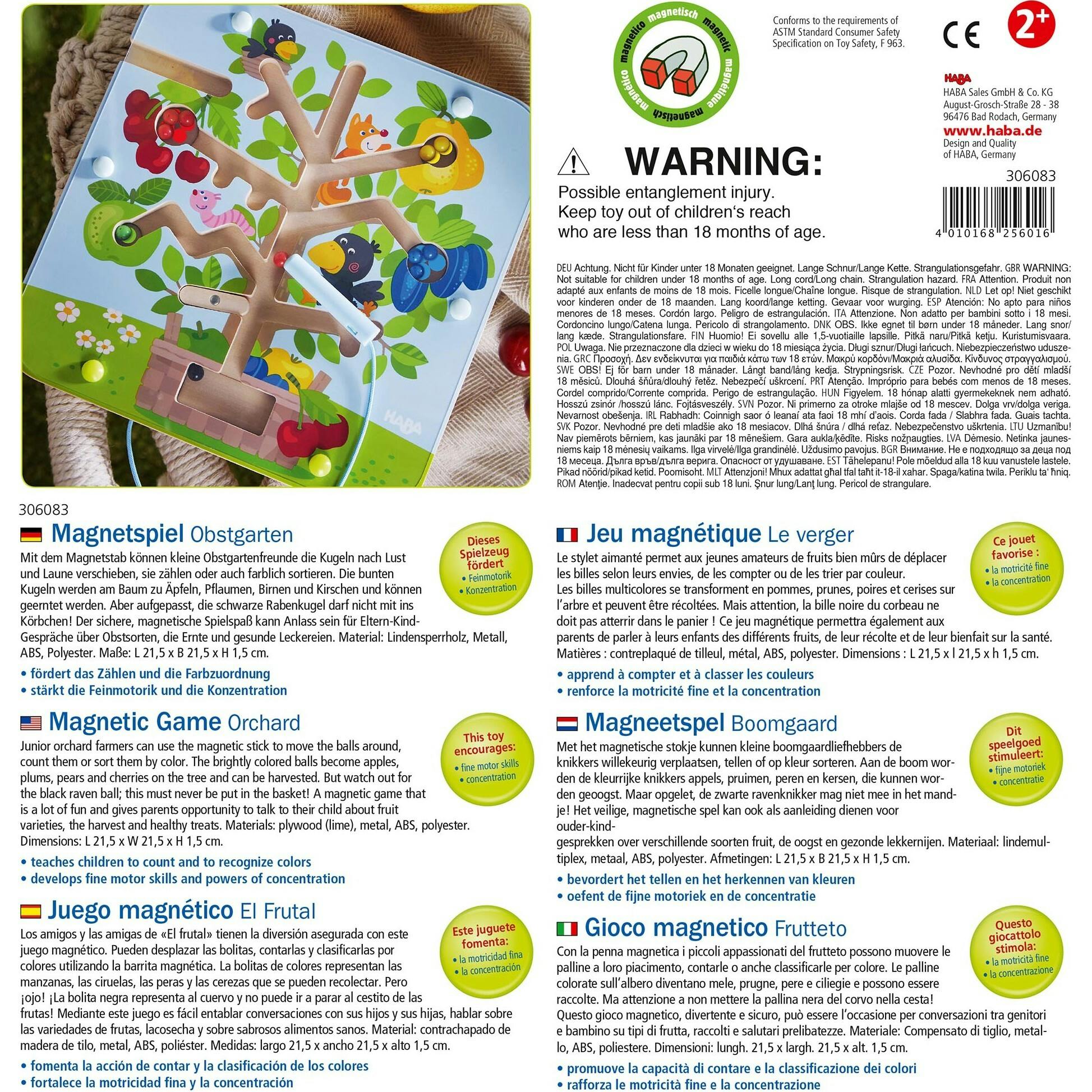 Orchard Maze Magnetic Sorting Game