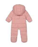 Baby Cloud One Piece Snowsuit Adapted For Car Seats Pale Dusty Pink