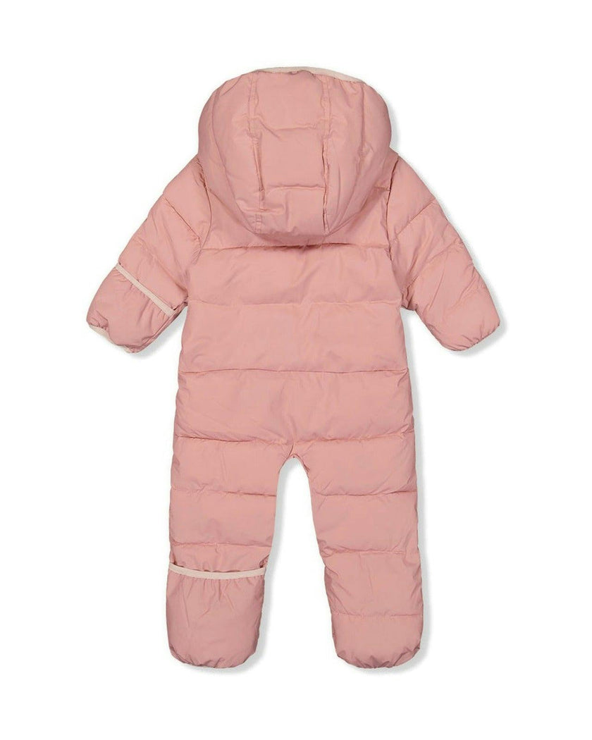 Baby Cloud One Piece Snowsuit Adapted For Car Seats Pale Dusty Pink