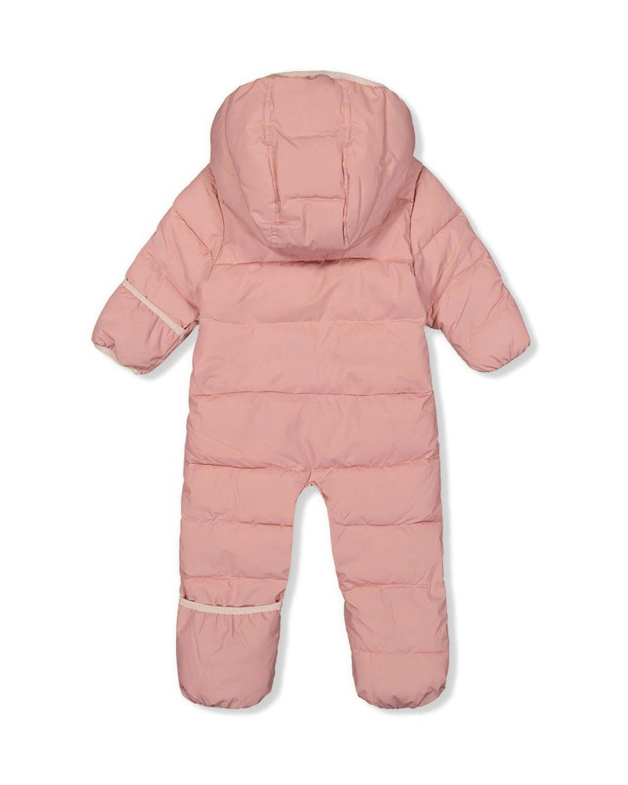 Baby Cloud One Piece Snowsuit Adapted For Car Seats Pale Dusty Pink