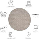 Courtyard August Indoor/Outdoor Rug, Beige