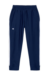 navy retro warm-up jogger