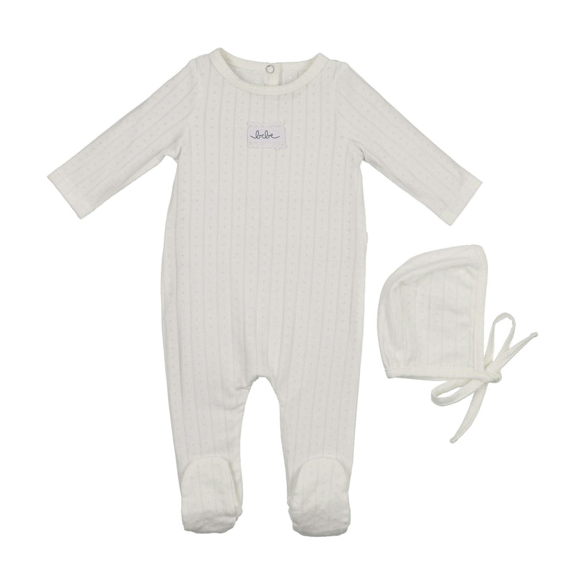 Bebe Pointelle Footie