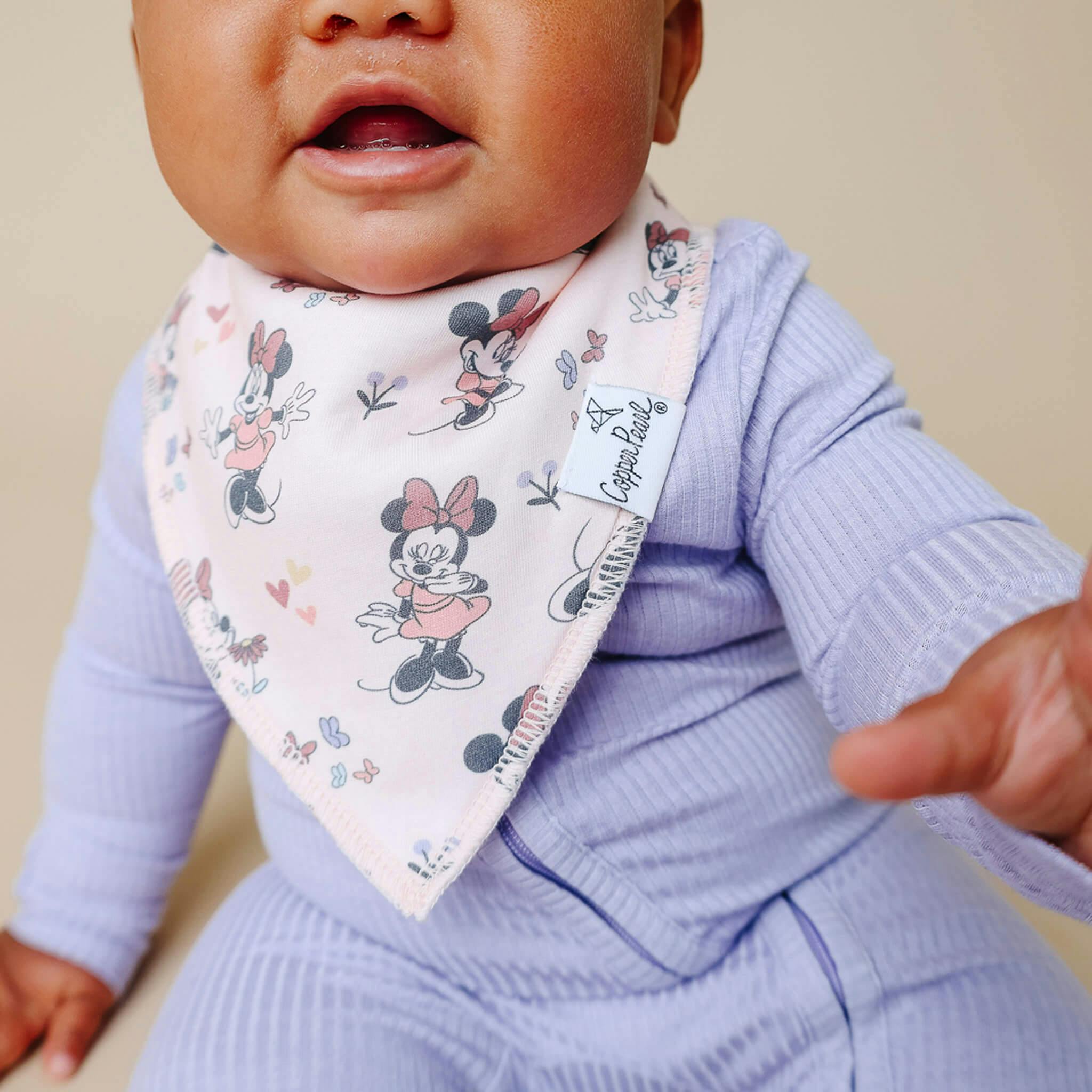 4 Pack Baby Bandana Bibs - Minnie Mouse