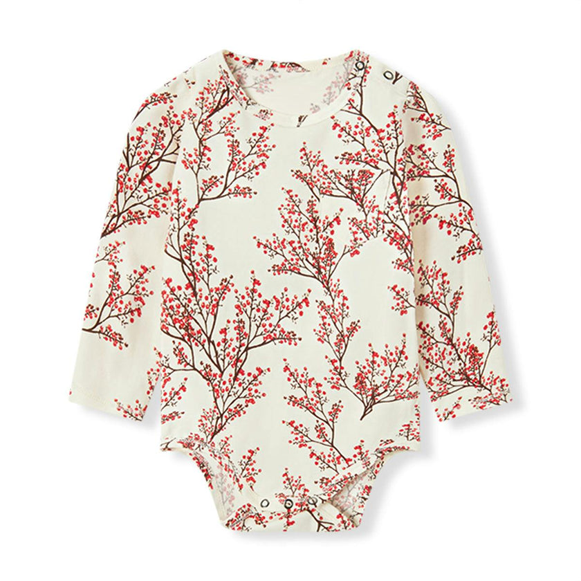 Winterberry Cotton Stretch Removable Collar Long Sleeve One piece