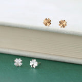 Four Leaf Clover Stud Earrings