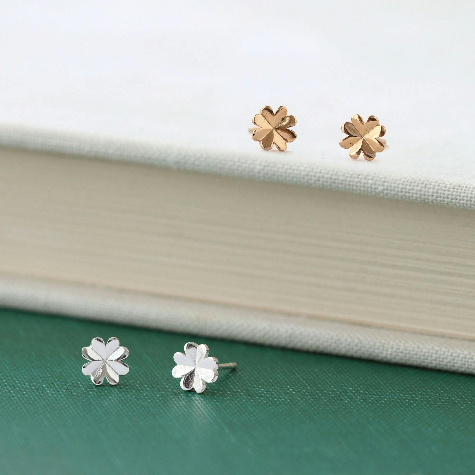 Four Leaf Clover Stud Earrings
