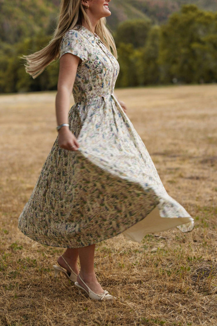 Amber Dress in Autumn Bouquet