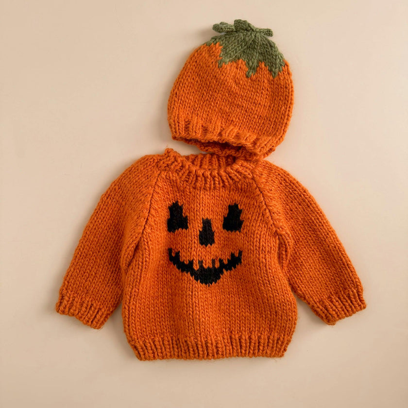 Jack-O-Lantern Sweater - Orange