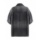 Dark Gray Denim Shirt