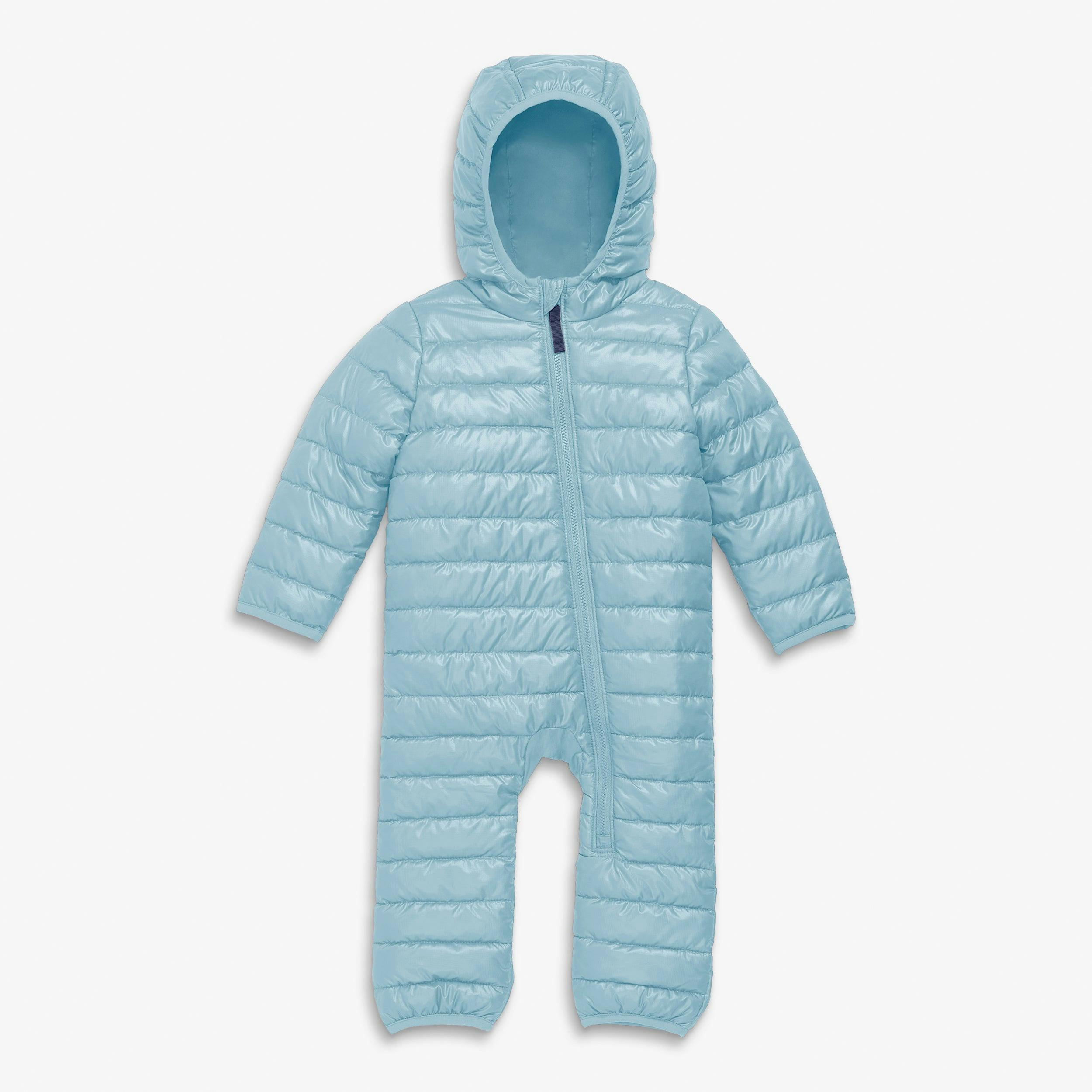 Baby lightweight puffer suit in solids