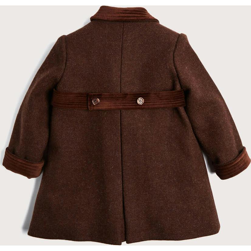 Traditional Double Breasted Coat in Brown (12mths-10yrs)
