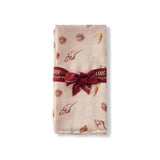Seashells Bamboo Muslin Two-Piece Burp Cloth Set