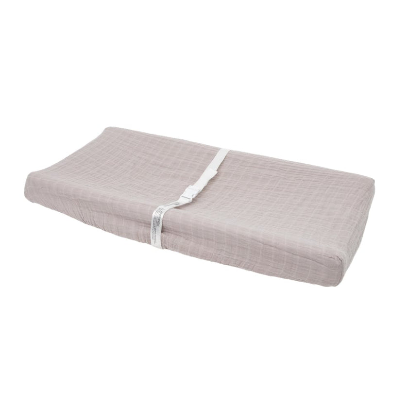 Cotton Muslin Changing Pad Cover - Porpoise