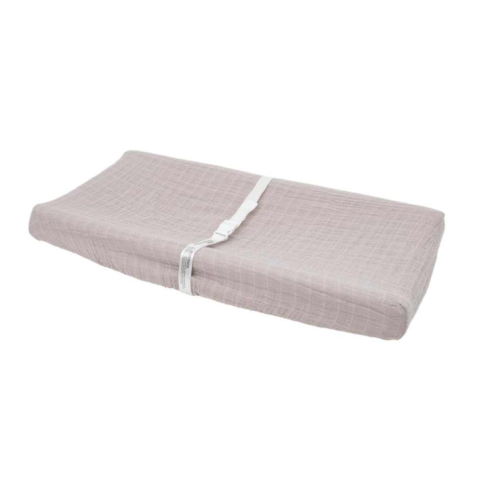 Cotton Muslin Changing Pad Cover - Porpoise