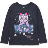 Marie Curie Glow Graphic Tee, Blue