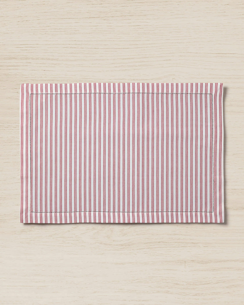 Antique Red Ticking Placemats