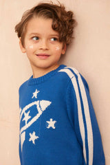 Striped Rocket Jumper – Cobalt