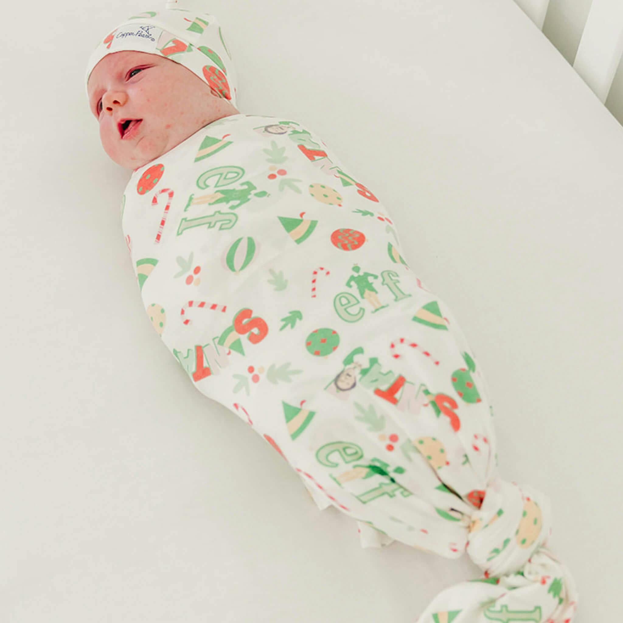 Knit Swaddle Blanket - Elf
