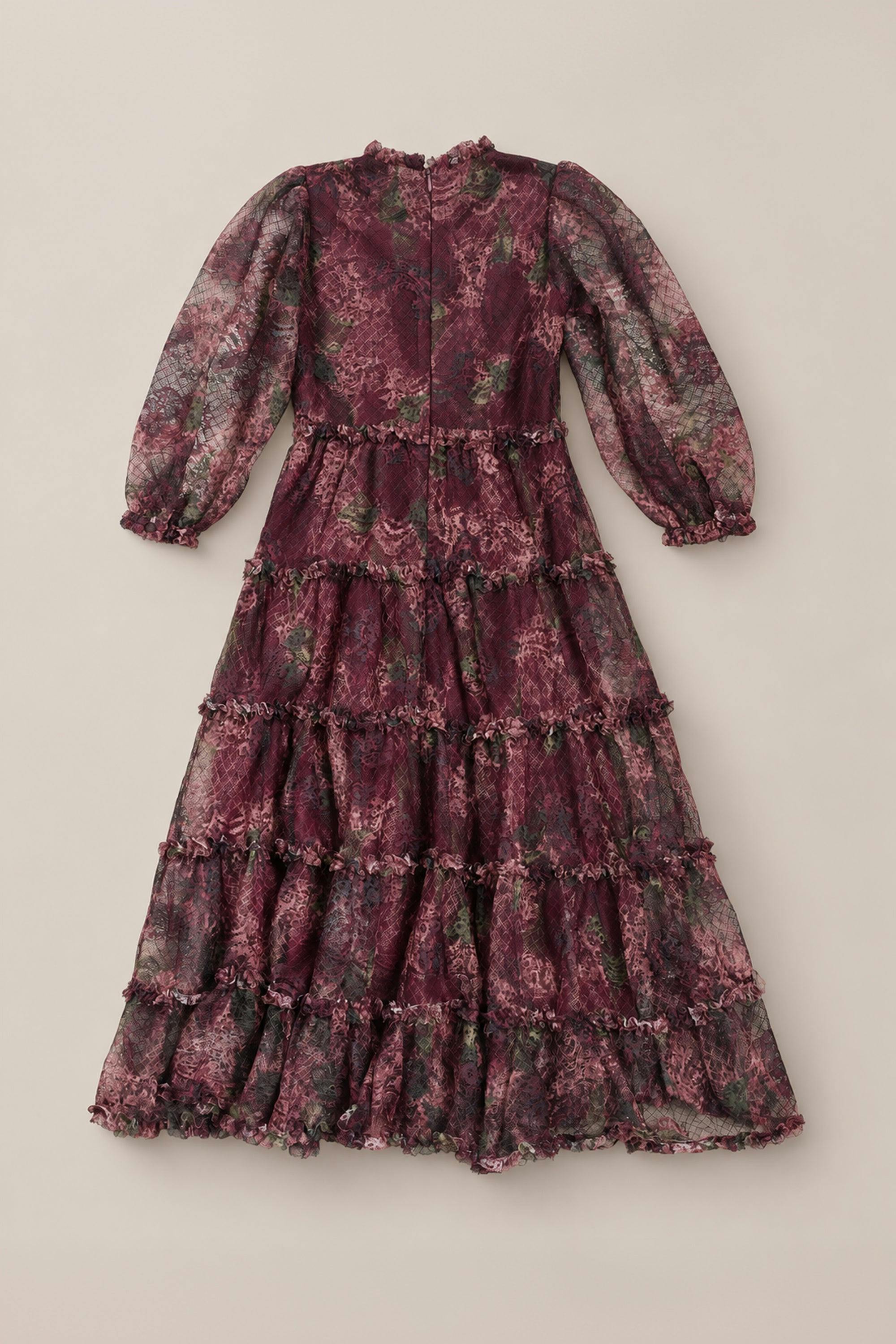 Mini Madrigal Dress in Merlot Floral