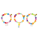 Bright Gum Ball Bracelet Set