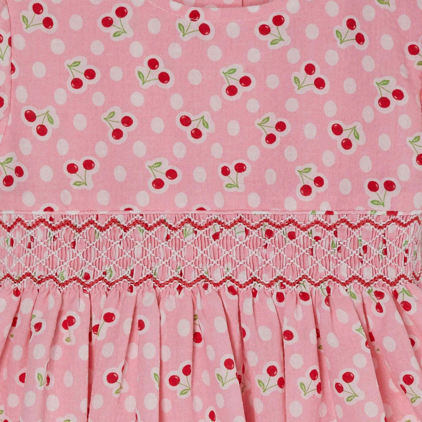 Hand-Smocked Girls Dress Sakura
