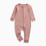 Ribbed Clever Zip Snug Fit Pajamas