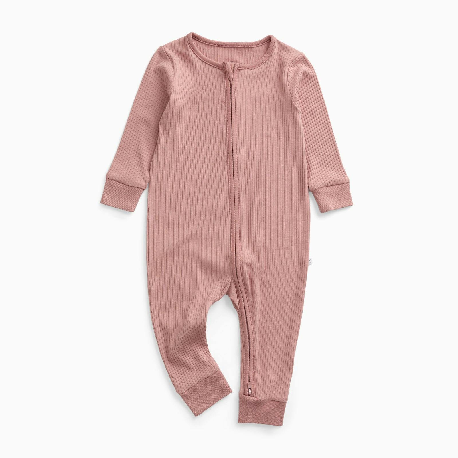 Ribbed Clever Zip Snug Fit Pajamas