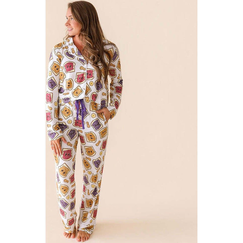 Peanut Butter Jelly Time Women's Luxe Pajama Pant Set