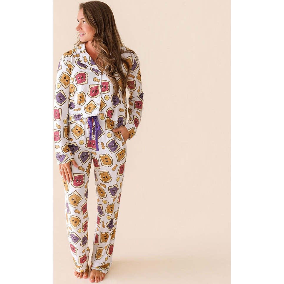 Peanut Butter Jelly Time Women's Luxe Pajama Pant Set