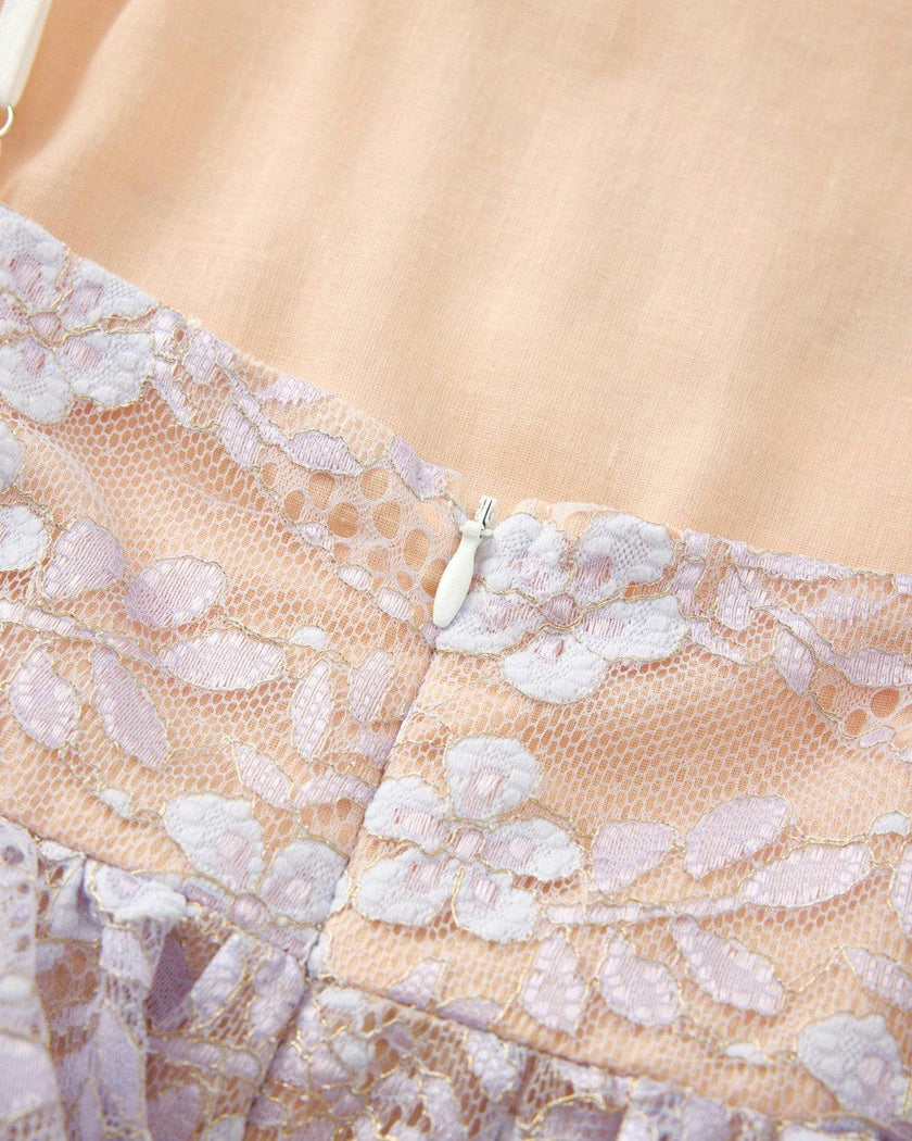 Tanya Lace Frill Maxi Dress