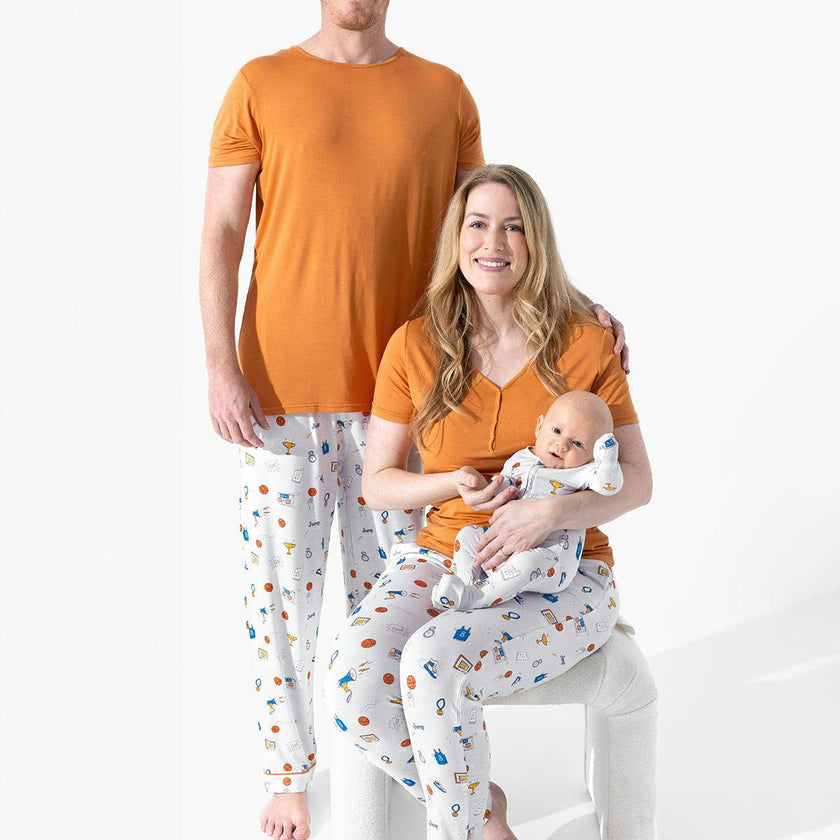 All Star Basketball Bamboo Men's Pajama Set
