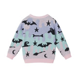 Infant (9-24M) Girls Three-Piece Sweater Set | Ghosts, Bats & Bones