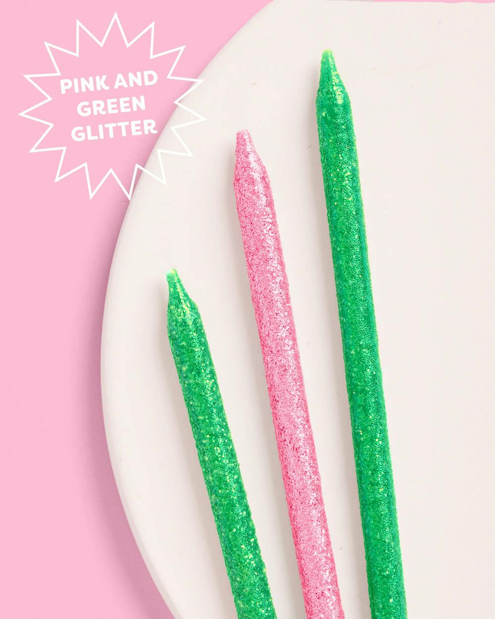 Emerald City Candles - 10 glitter candles