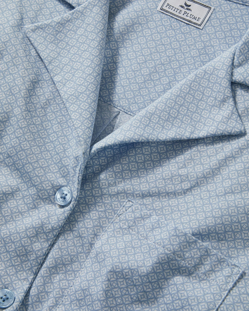 Women's Olivia Short Set in Periwinkle Geo