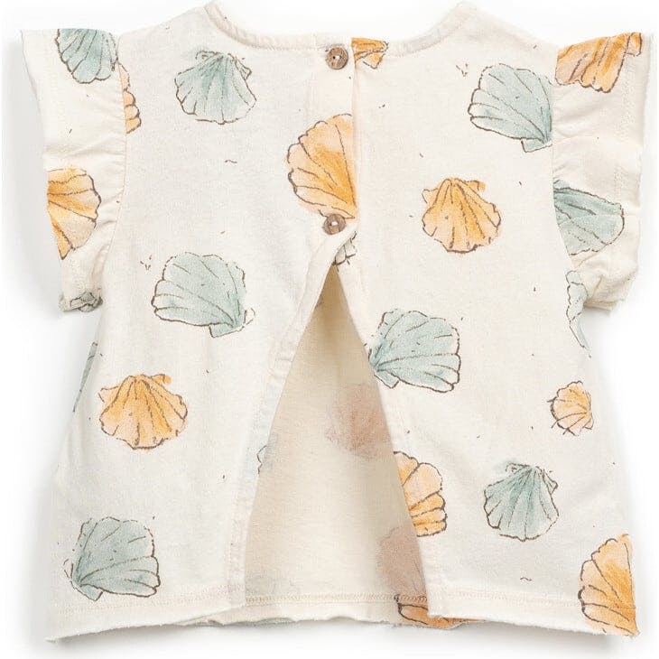 All-Over Clam Shell Print Short Sleeve T-Shirt