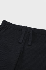 Organic Cotton Slim Flare Ribbed Pant