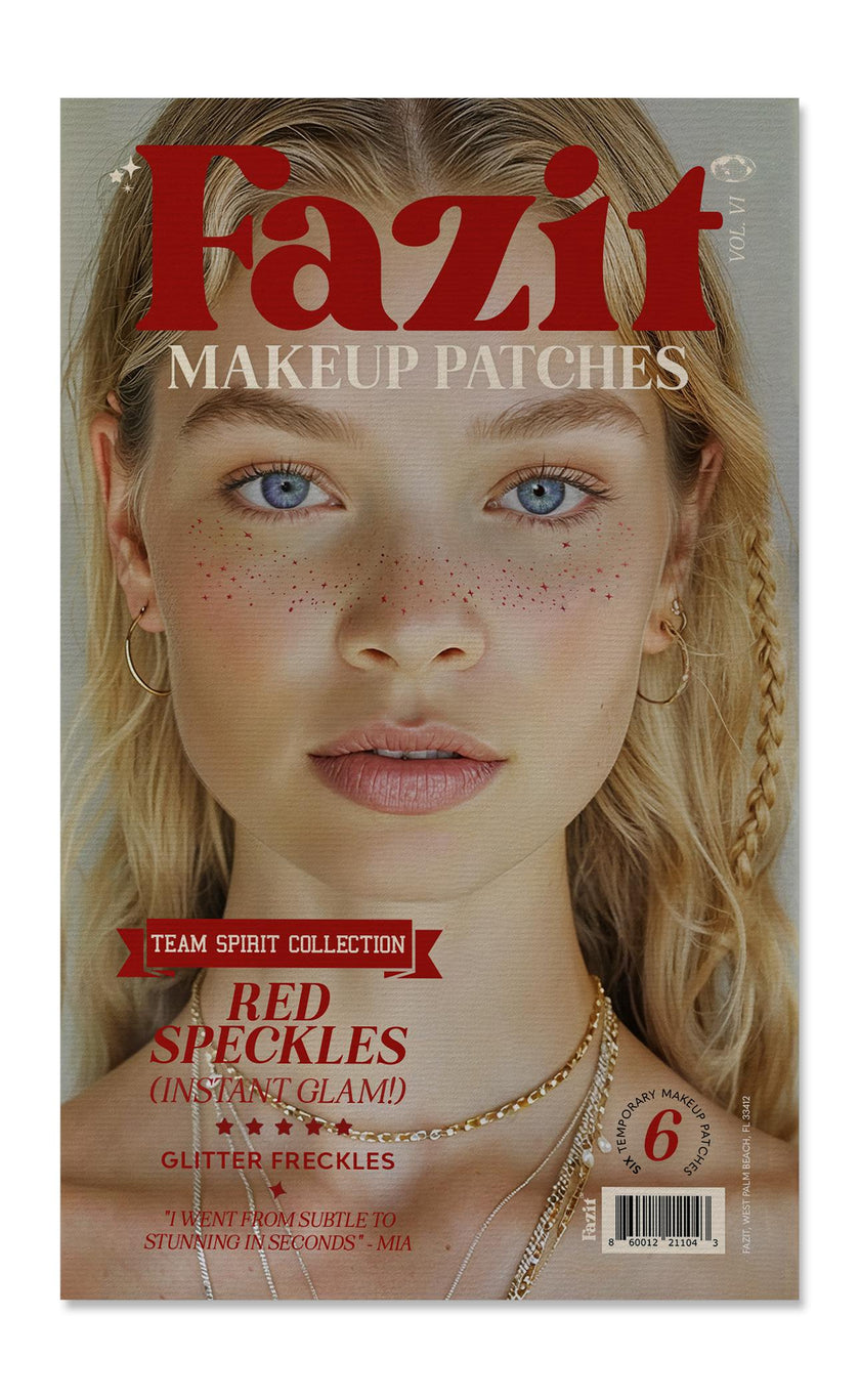 Red Spirit Speckles Makeup Patches - Team Spirit Collection